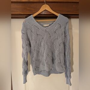 moon & madison Light Blue V-Neck Sweater